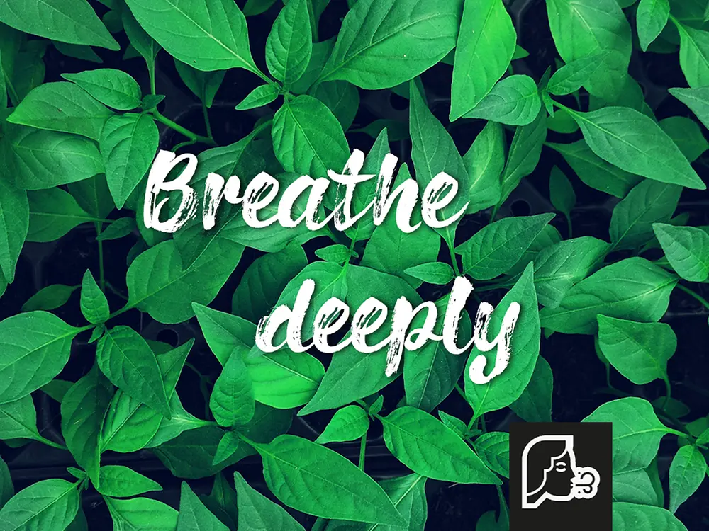 Breathe deeply